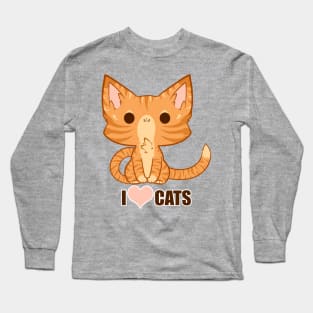 I <3 Cats! Long Sleeve T-Shirt